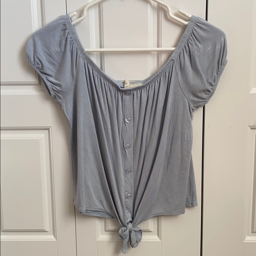 New light blue crop top